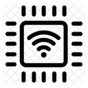 WLAN Chip Smart Chip Prozessorchip Symbol
