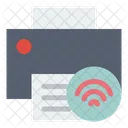 WLAN Drucker Tragbar Drucker Symbol