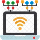 WLAN Sharing Laptop Anwendung Symbol