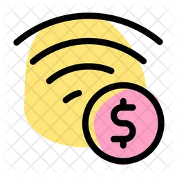 WLAN-Geld  Symbol