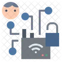 Hacker WLAN Signal Icon