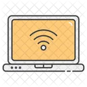 WLAN Laptop Laptop Verbindung Verbundenes Gerat Symbol