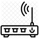 Internetverbindung WLAN Router WLAN Modem Symbol