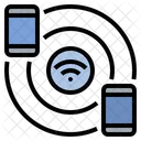 Verbinden Teilen WLAN Symbol