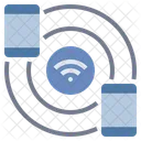 Verbinden Teilen WLAN Symbol