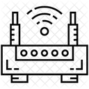 WLAN Router Modem Drahtloses Netzwerk Symbol