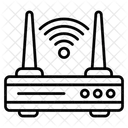 Zugangsrouter WLAN Router Modem Symbol