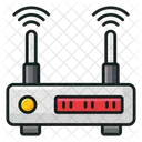 Zugangsrouter WLAN Router Modem Symbol