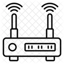 Zugangsrouter WLAN Router Modem Symbol