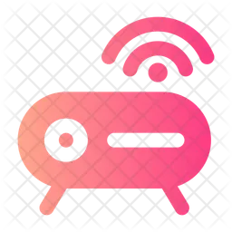 WLAN-Router rund  Symbol