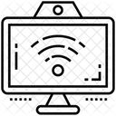 WLAN Signal Computerbildschirm Drahtlose Verbindung Symbol