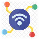 WLAN Signal Drahtloses Netzwerk Breitbandnetzwerk Symbol