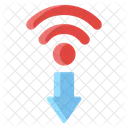 WLAN Signal Drahtloses Netzwerk Breitbandnetzwerk Symbol