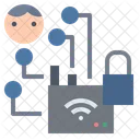 Hacker WLAN Signal Icon