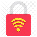 WLAN Schloss WLAN Vorhangeschloss WLAN Sicherheit Symbol