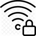 WLAN Schloss Kabelloses Schloss WLAN Signal Symbol