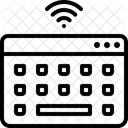 WLAN-Tastatur  Symbol