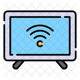 WLAN-Fernseher  Symbol