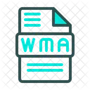 Wma Windows Media Audio Audioformatdatei Symbol