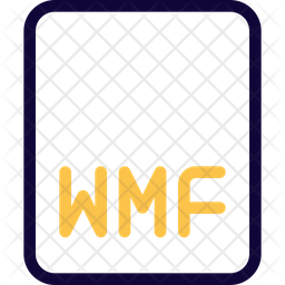 Wmf File Icon - Download in Colored Outline Style