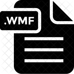 Wmf file Icon - Download in Glyph Style