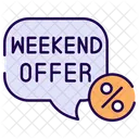 Wochenendangebot Sonderangebot Promotion Symbol