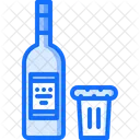 Wodka Glas Gurke Symbol