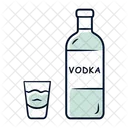 Wodka Flasche Schuss Symbol