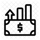 Wohlstand Balkendiagramm Wachstum Symbol