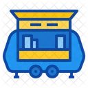 Wohnmobil-Anhänger-Shop-Bistro-Street-Food-Truck  Symbol