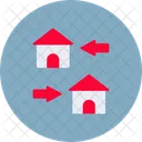 Wohnungswechsel Wohnungstausch Wohnungswechsel Symbol