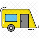 Wohnwagen Reisen Transport Symbol