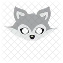 Wolf Mask Gray Icon