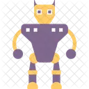 Wolf Face Robotic Icon