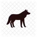Wolf Silhouette Dog Icon