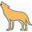 Wolf Heulen Wildnis Symbol