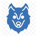 Wolf Gesicht Zoo Symbol