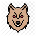 Wolf Gesicht Zoo Symbol