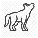 Wolf Wildes Tier Tier Symbol
