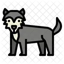 Wolf Fuchs Haustier Symbol