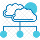 Wolke Neonschilder Cloud Computing Symbol