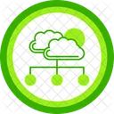 Wolke Neonschilder Cloud Computing Symbol