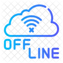 Cloud Offline Kein Signal Symbol