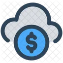 Geld Investitionen Cloud Symbol