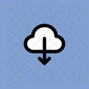 Cloud Download Computing Symbol