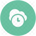 Cloud Netzwerk Uhr Symbol