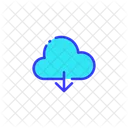 Cloud Online Speicher Speicher Symbol