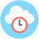 Wolke Uhr Computer Symbol