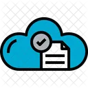 Cloud Dokument Prufen Icon