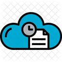 Cloud Dokument Zeit Icon